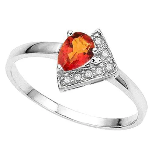 1/3 CARAT AZOTIC GEMSTONE & DIAMOND 925 STERLING SILVER RING