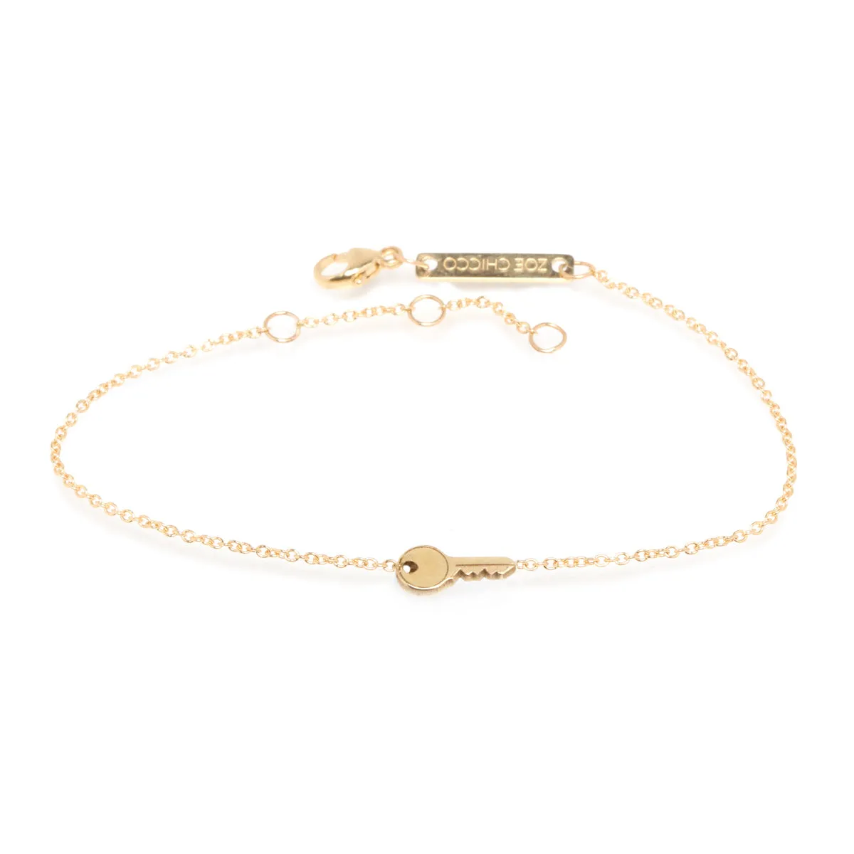 14k Itty Bitty Key Bracelet