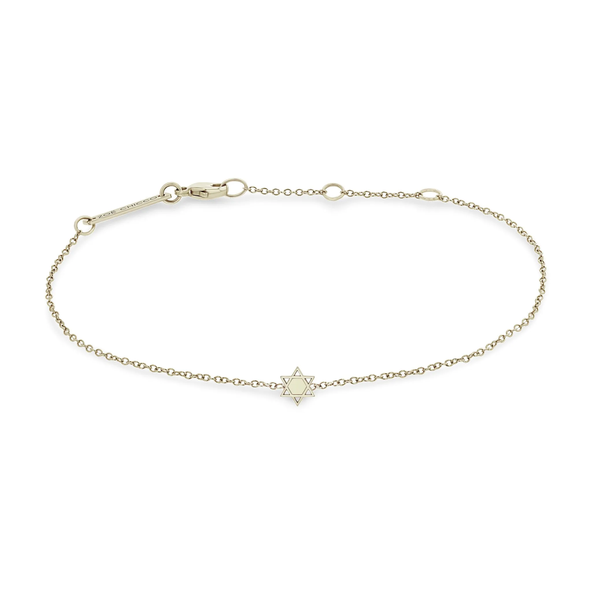 14k Itty Bitty Star of David Bracelet