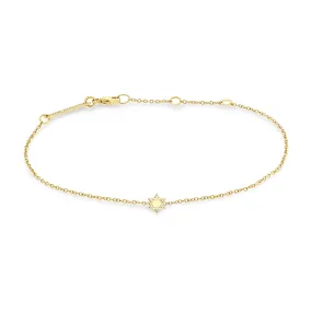 14k Itty Bitty Star of David Bracelet