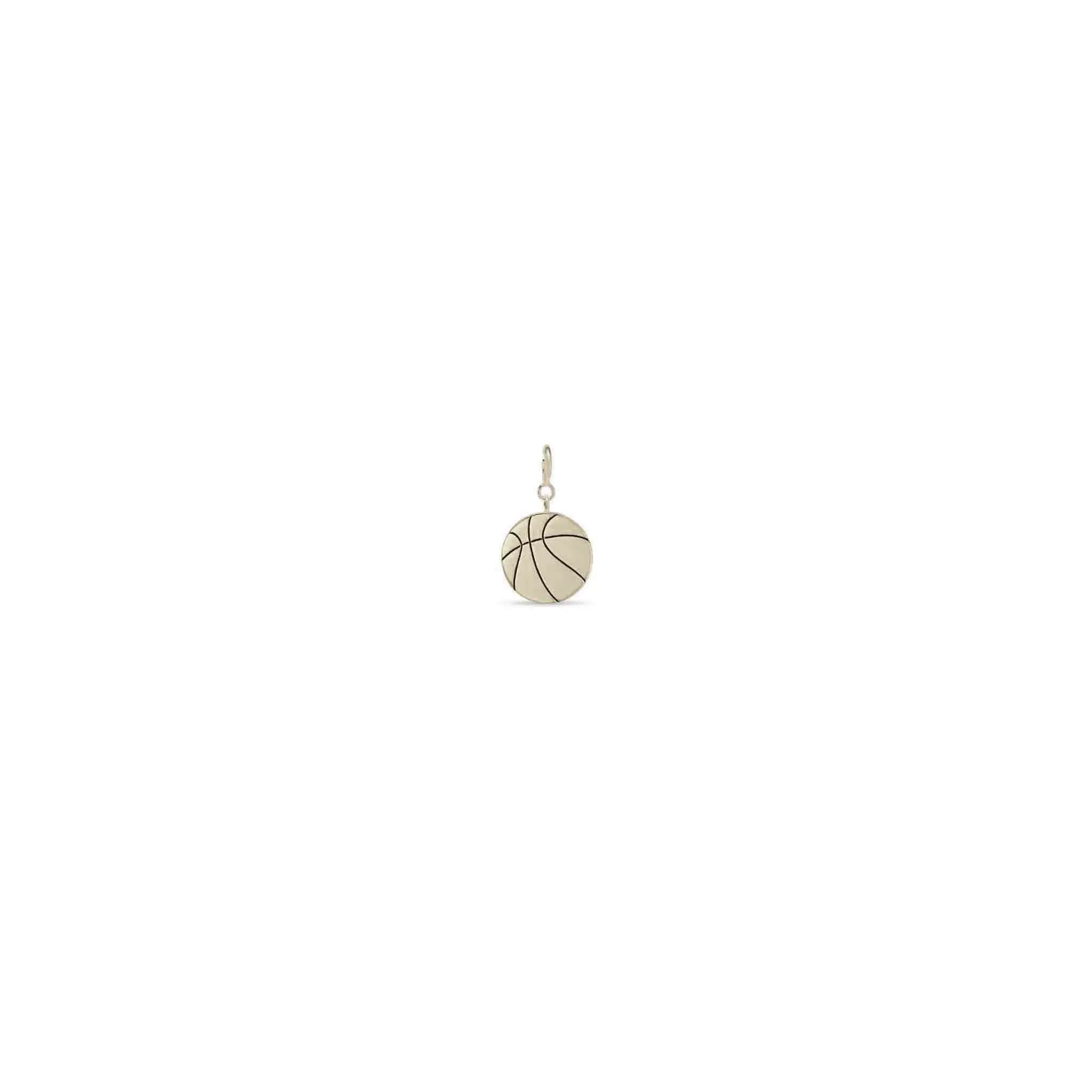 14k Single Midi Bitty Basketball Charm