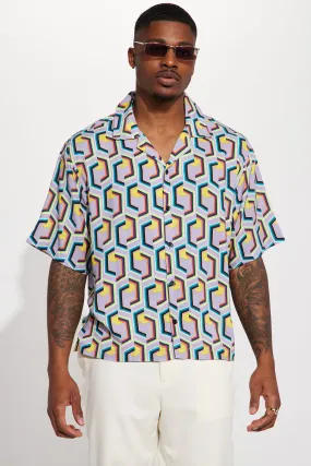 16 Bit Short Sleeve Button Up - Multi Color