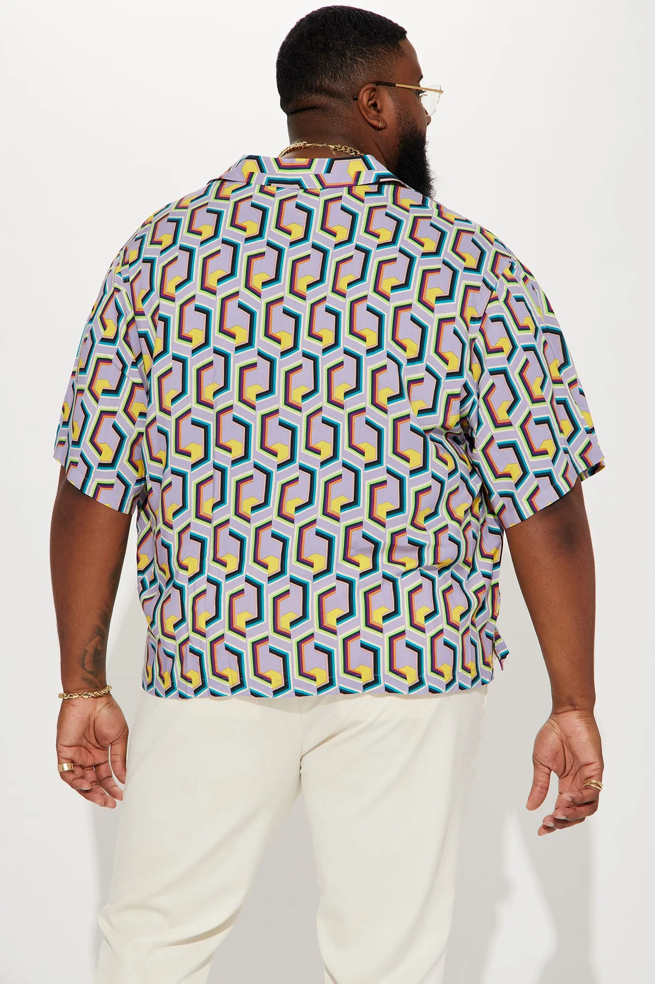 16 Bit Short Sleeve Button Up - Multi Color