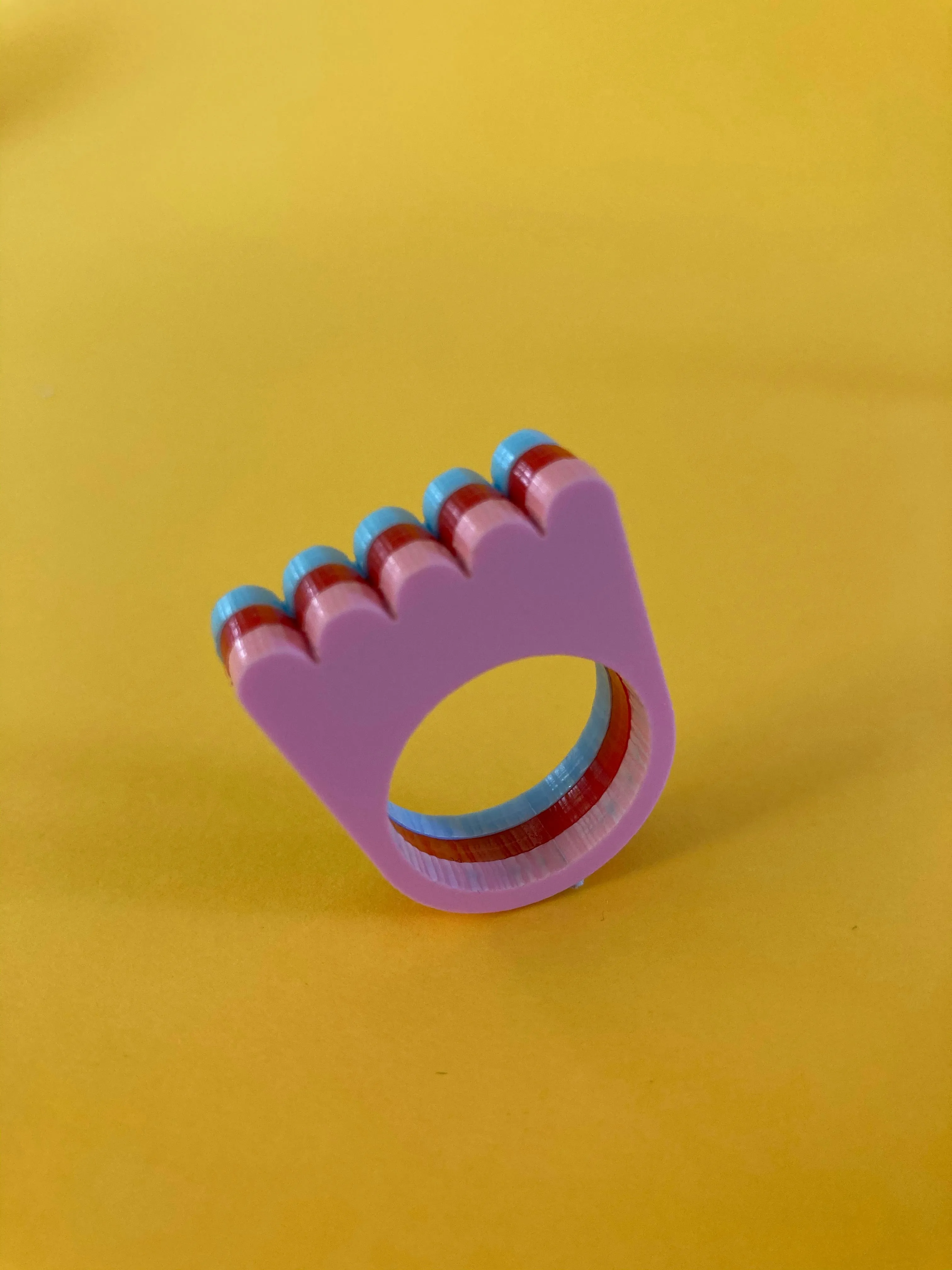 3 Colour Stack Ring