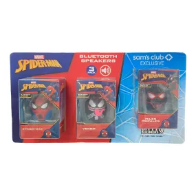 3 Pack Marvel Bitty Boomers Spider-Man, Venom, Miles Morales Bluetooth Speakers