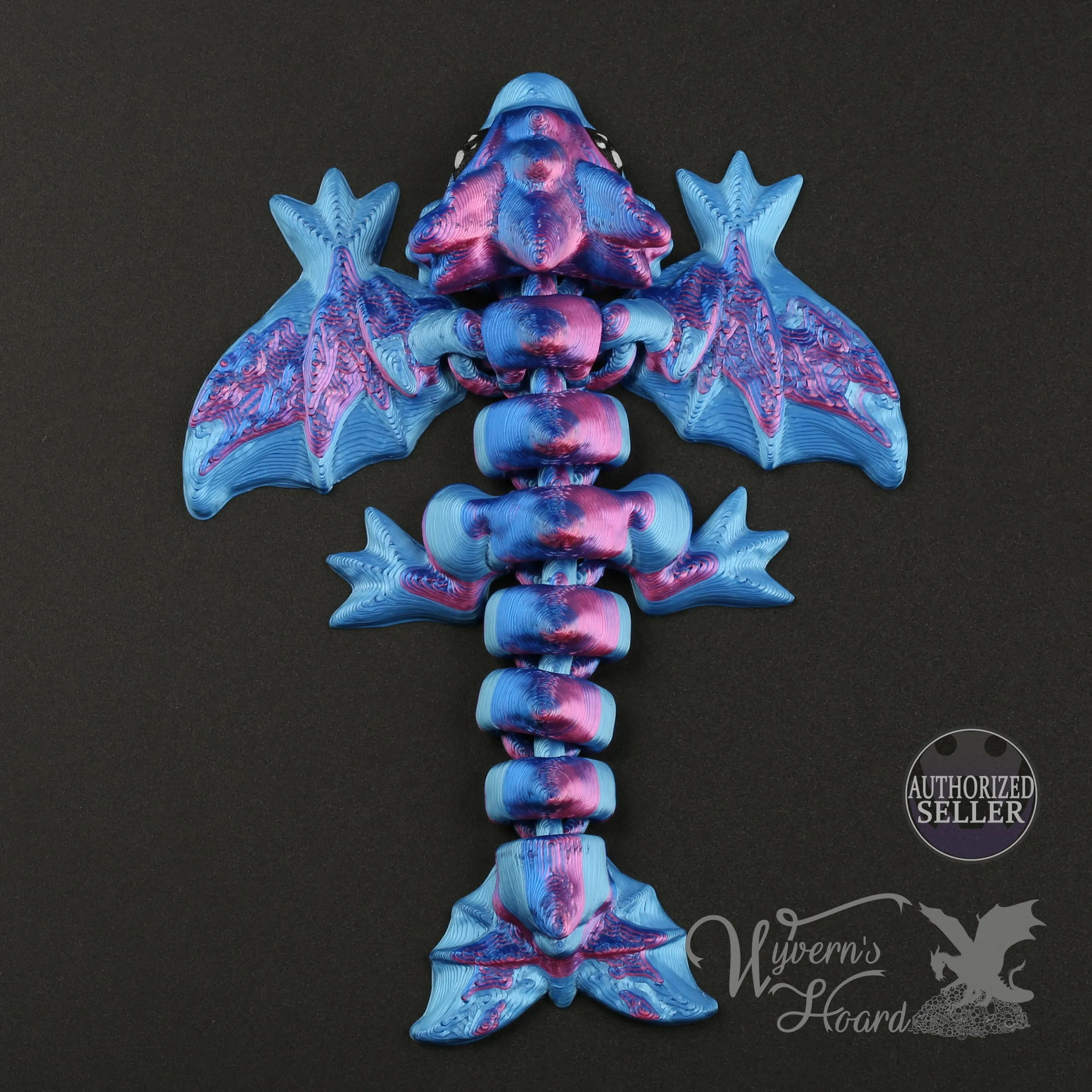 3D Printed Baby Wyvern Fidget Toy & Keychain Ornament