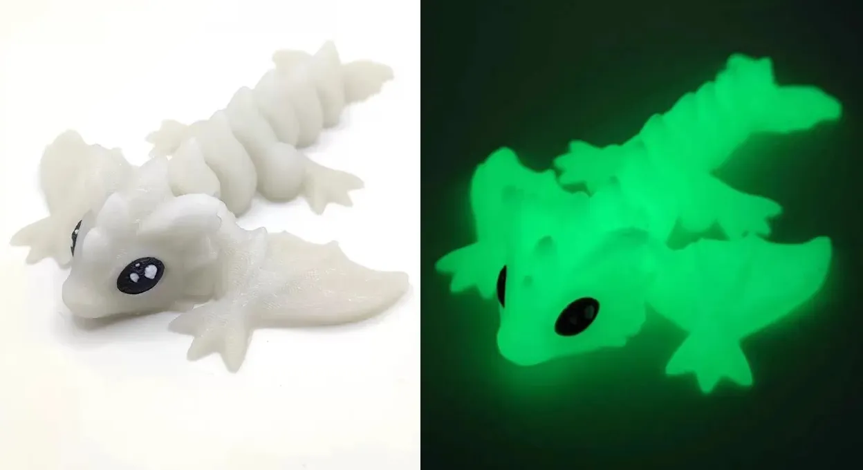 3D Printed Baby Wyvern Fidget Toy & Keychain Ornament