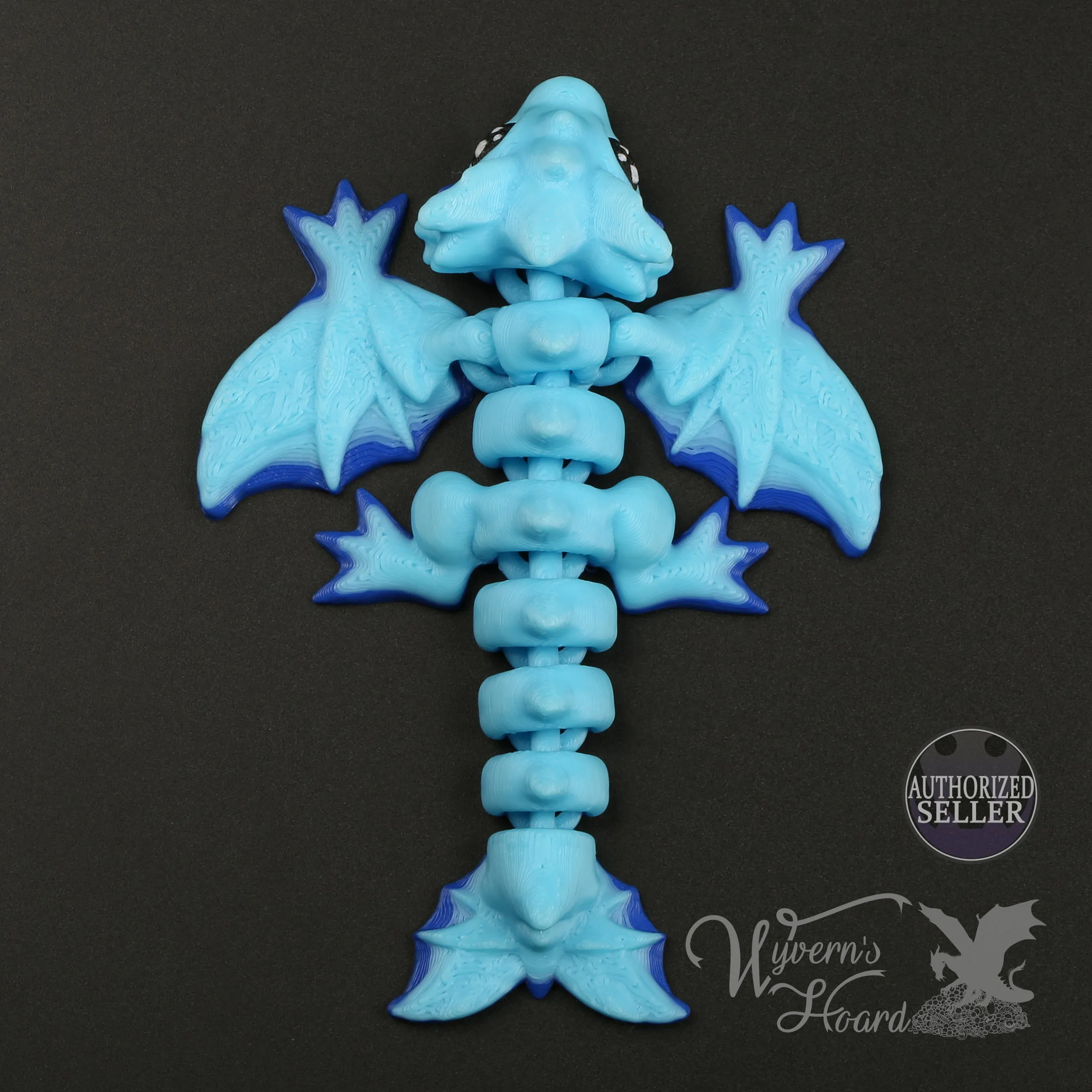 3D Printed Baby Wyvern Fidget Toy & Keychain Ornament