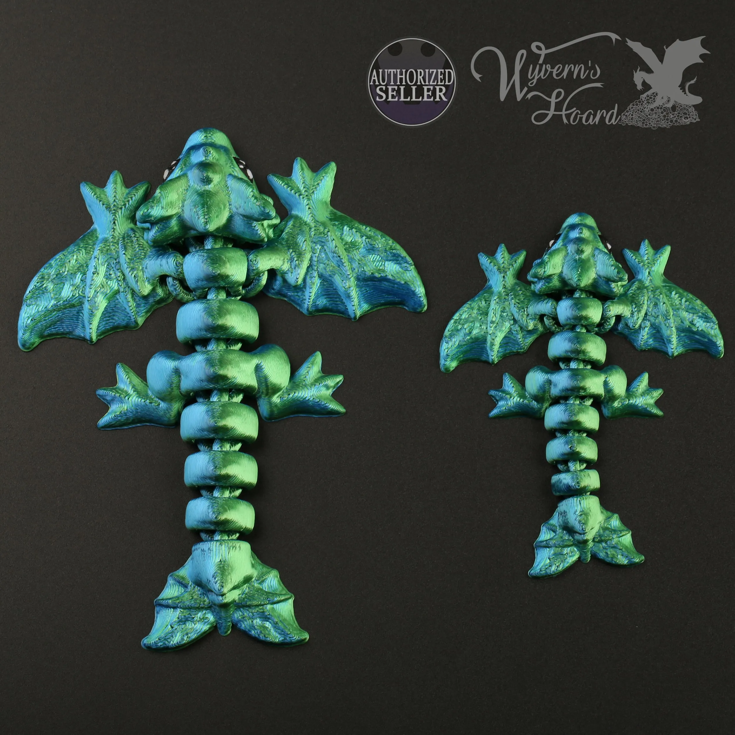 3D Printed Baby Wyvern Fidget Toy & Keychain Ornament