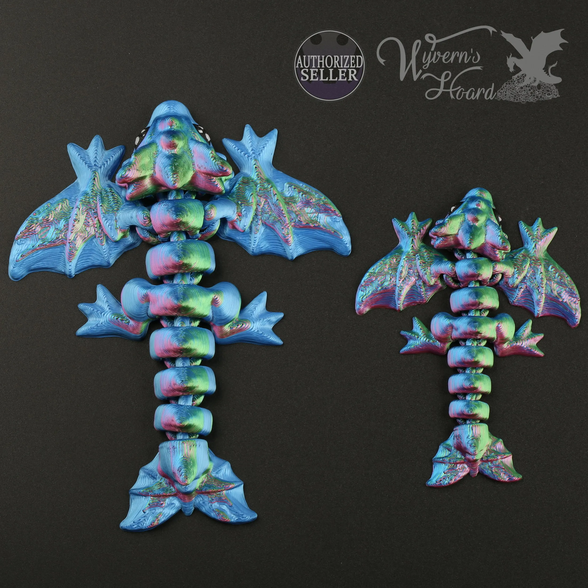 3D Printed Baby Wyvern Fidget Toy & Keychain Ornament