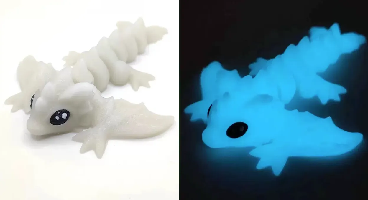 3D Printed Baby Wyvern Fidget Toy & Keychain Ornament