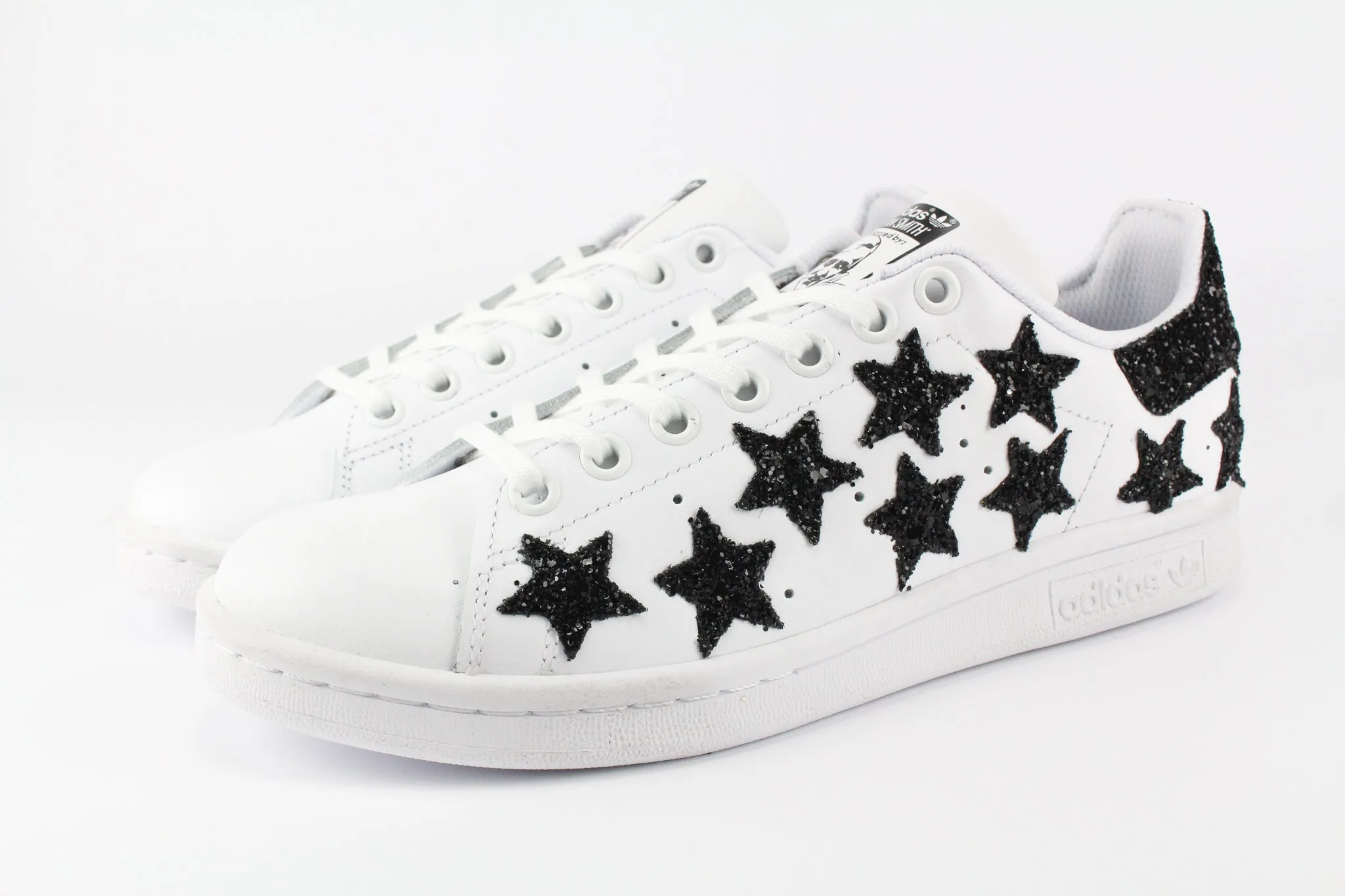 Adidas Stan Smith Stelline Black Silver Glitter