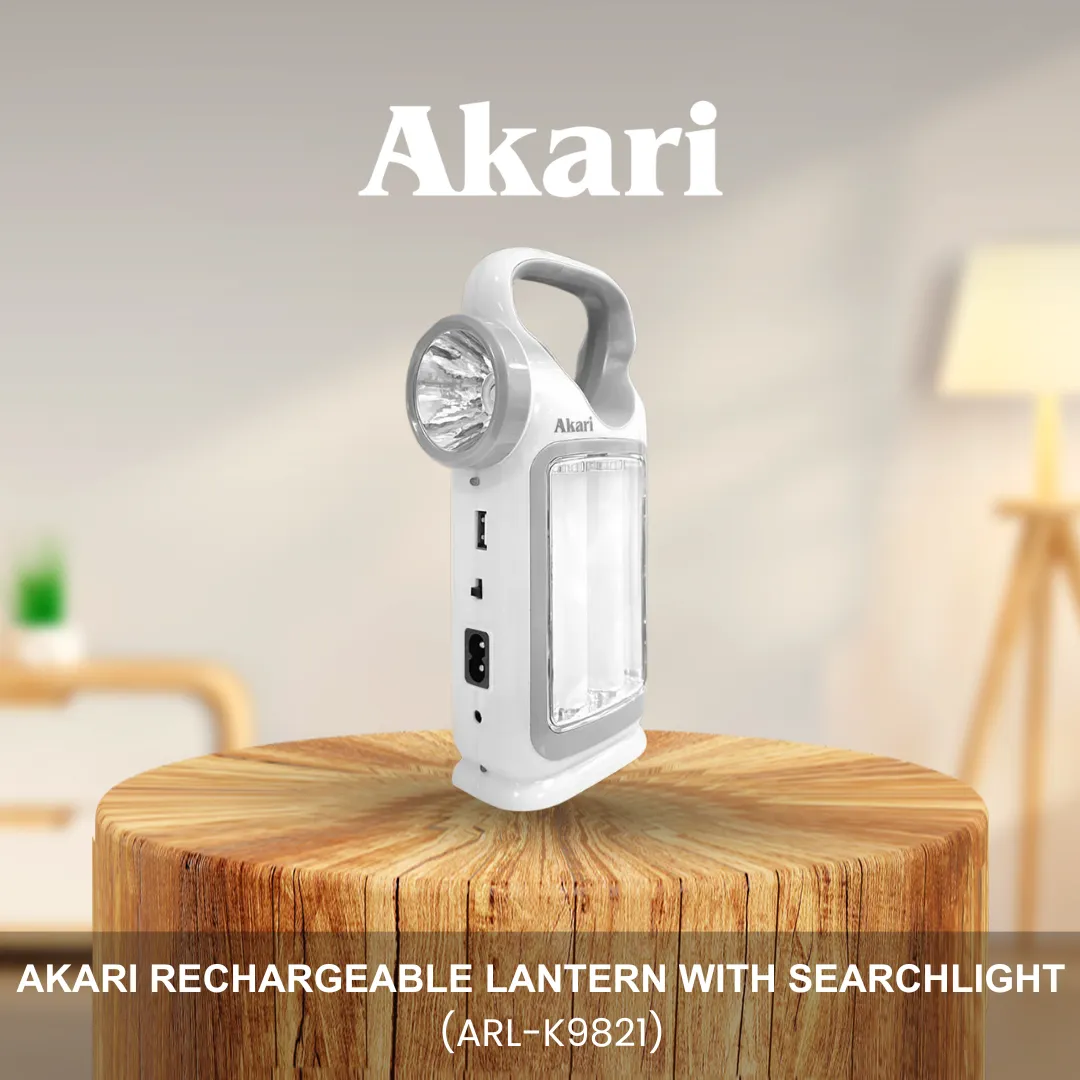 Akari Rechargeable Lantern with Searchlight (ARL-K9821)