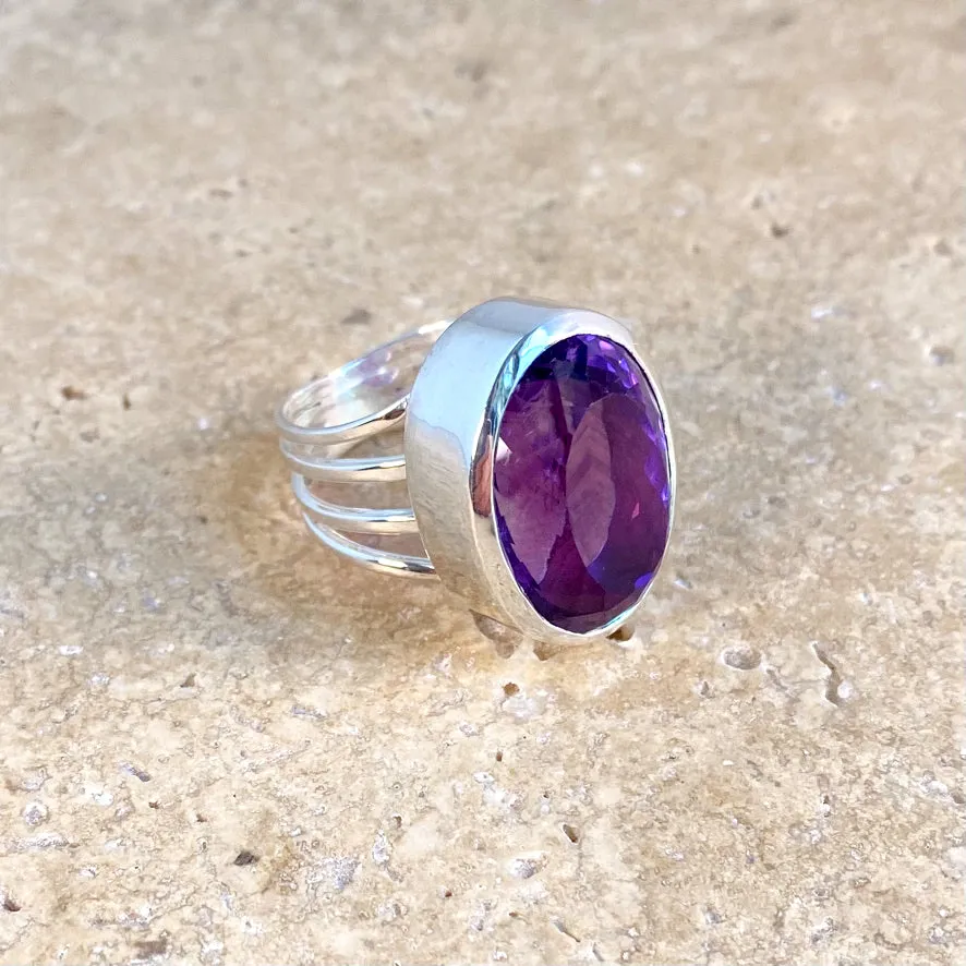 Amethyst Ring - Lila