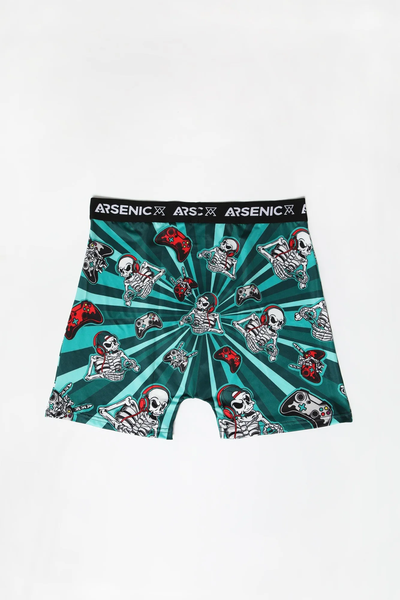 Arsenic Mens Skeleton Gamer Boxer Brief