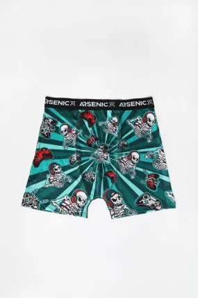 Arsenic Mens Skeleton Gamer Boxer Brief