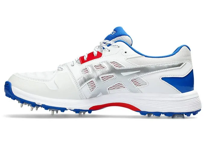 Asics Mens Gel Gully 7 Cricket Shoe - White/Pure Silver