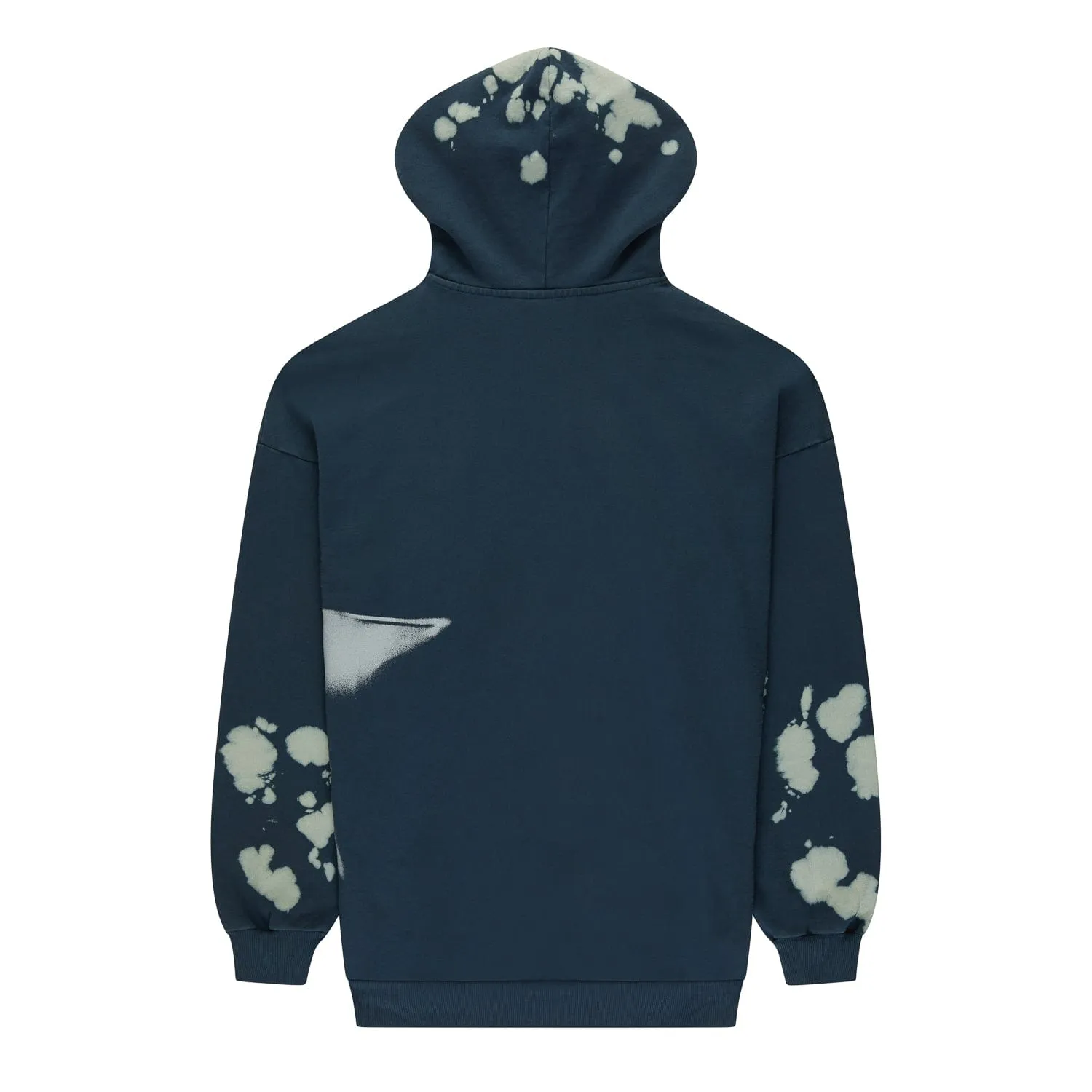 BLEACHED BOY HOODIE - NAVY