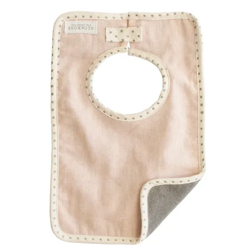 Bobby Bib in Linen - Pink