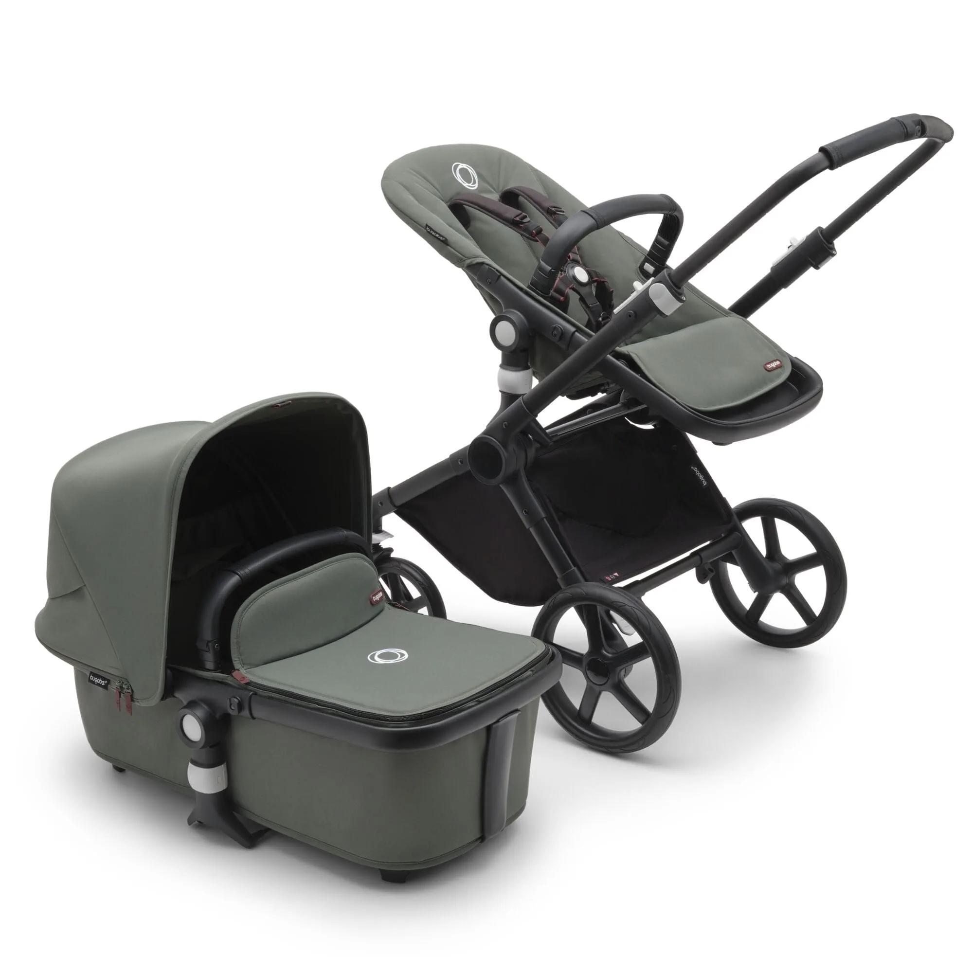 Bugaboo Fox Cub Complete - Black/Forest Green/Forest Green