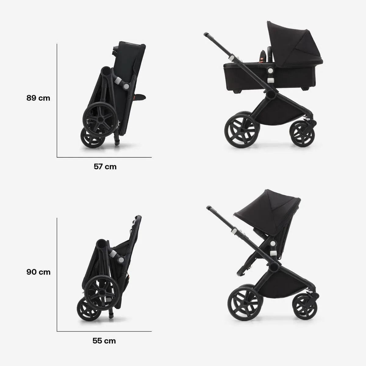 Bugaboo Fox Cub Complete - Black/Forest Green/Forest Green