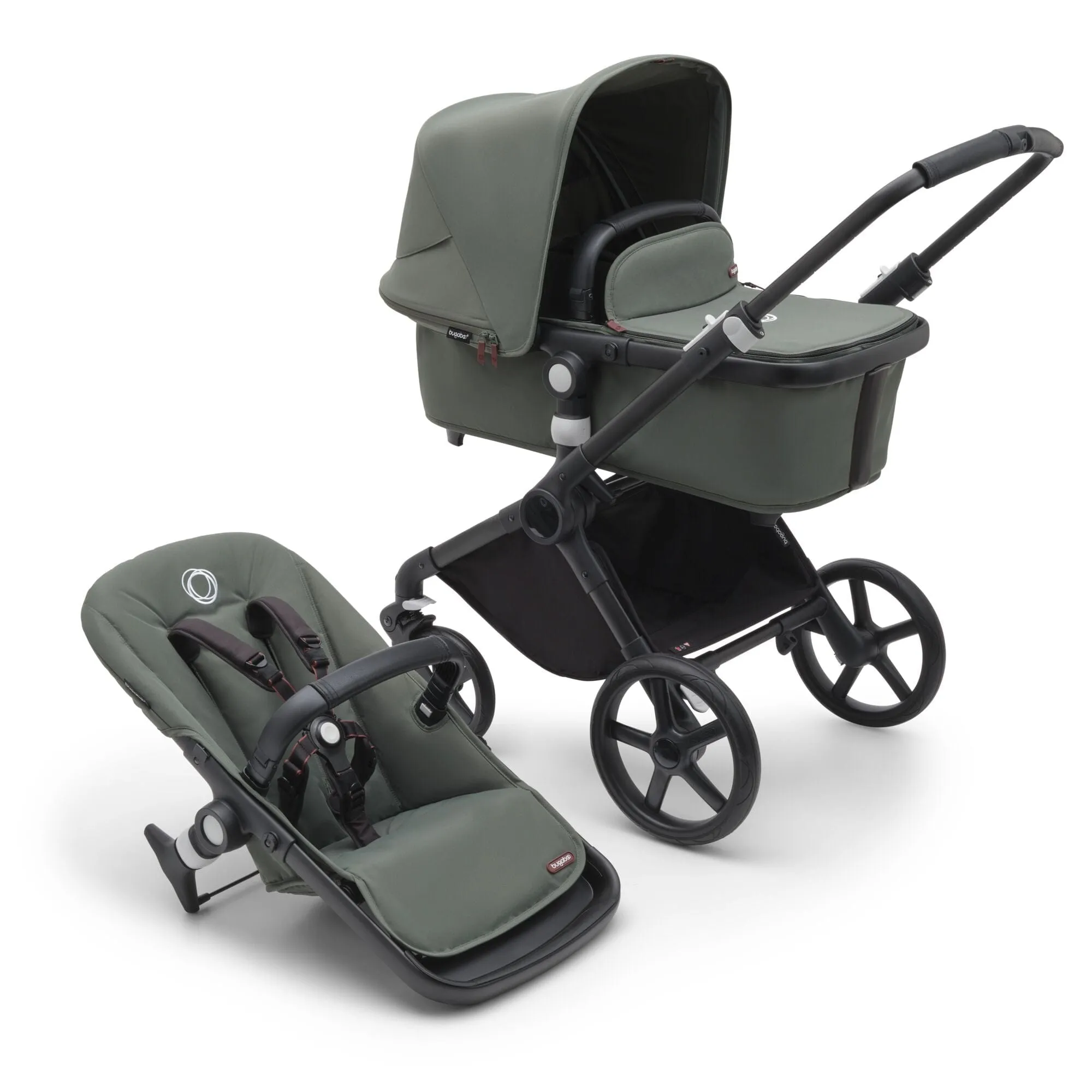 Bugaboo Fox Cub Complete - Black/Forest Green/Forest Green