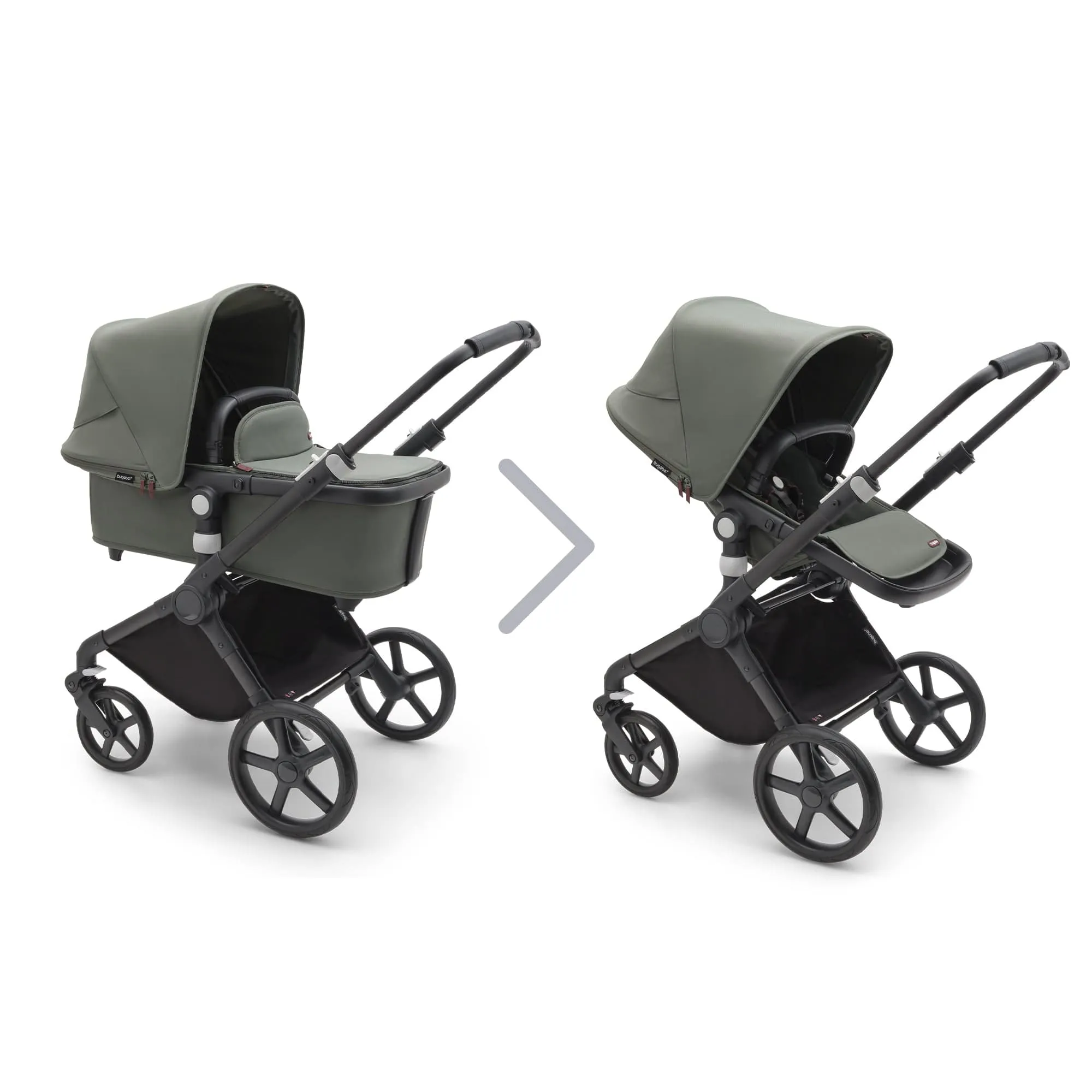 Bugaboo Fox Cub Complete - Black/Forest Green/Forest Green