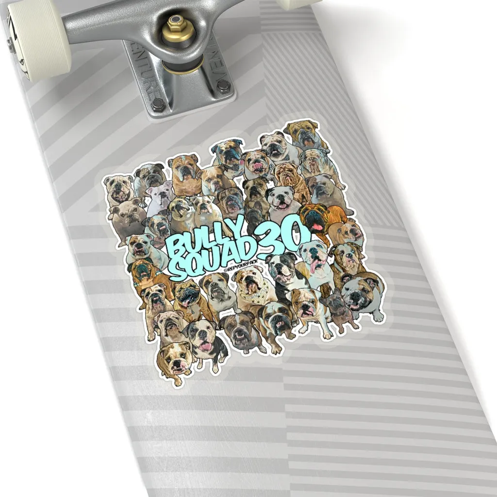 Bully Squad 30 Turquoise Sticker