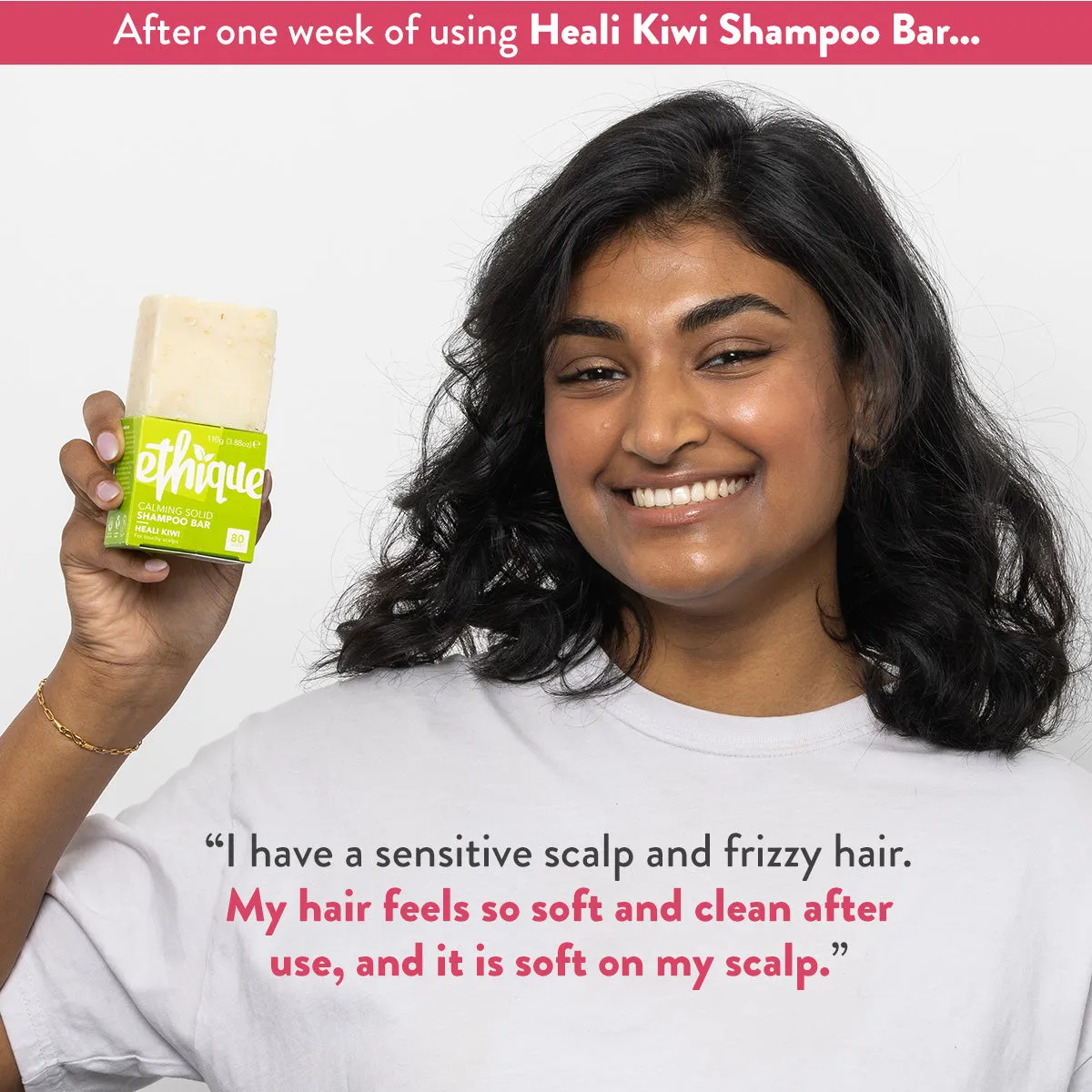 Calming Shampoo Bar for Dry, Itchy, Flaky Scalps: Heali Kiwi