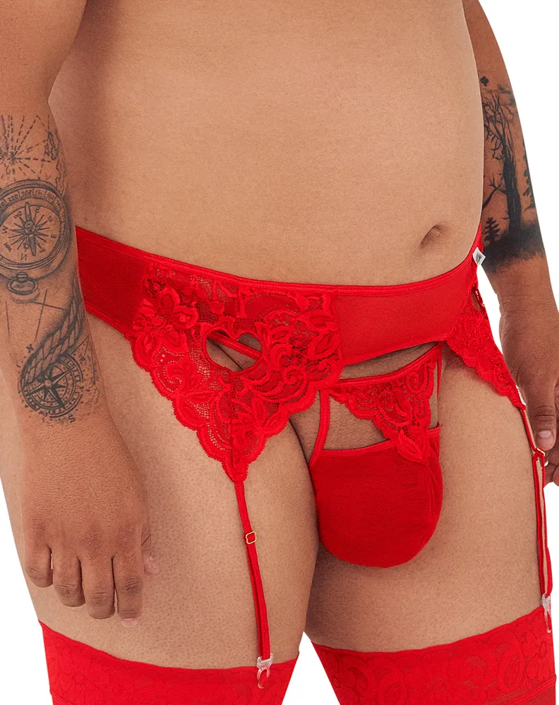 Candyman 99589x Lace Garther G-string