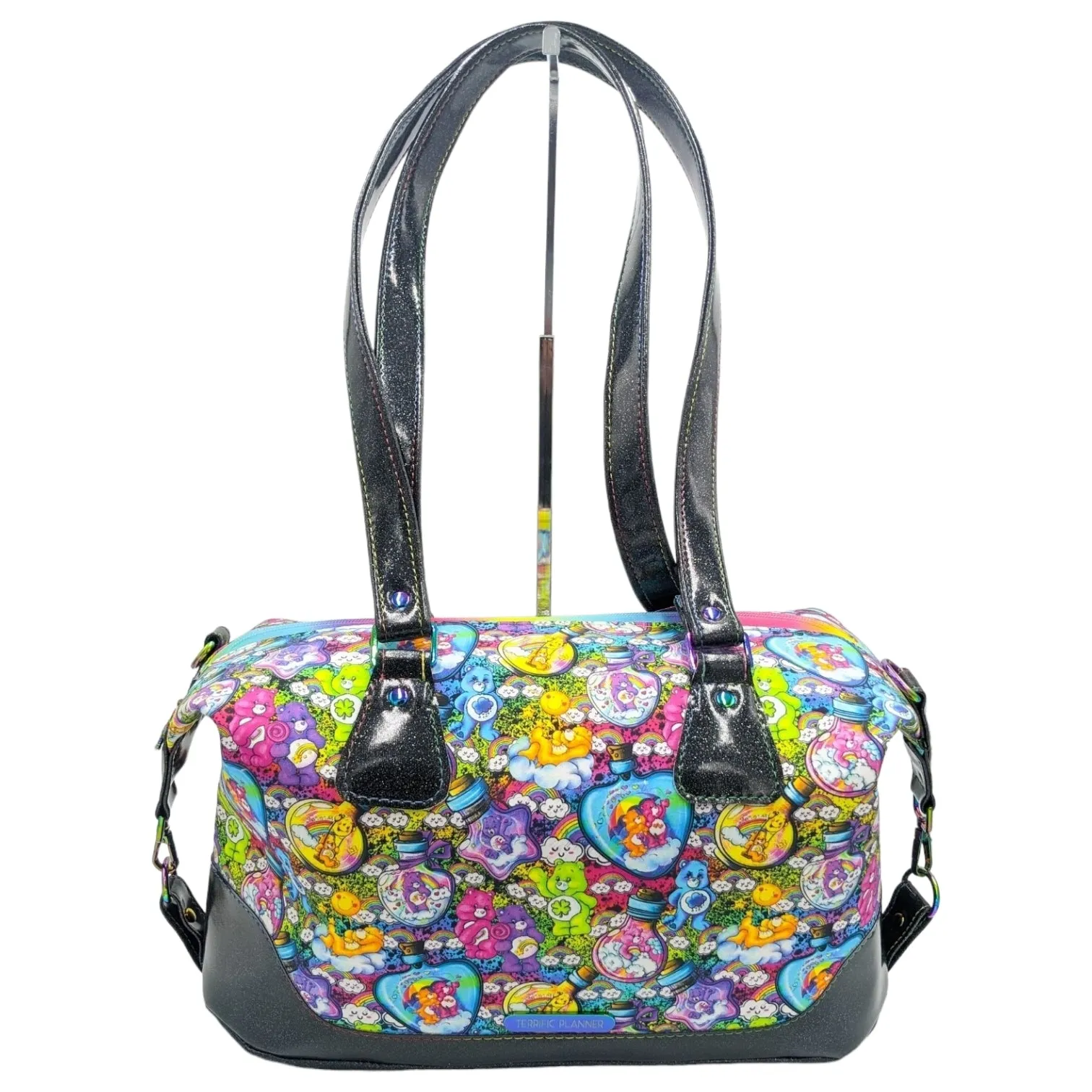 Colorful Bottle Bears Duffle Traveler Bag