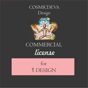 Commercial License for one Design, digital file, PNG, printable