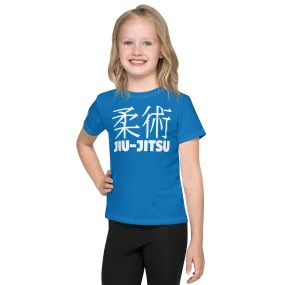 Confident Moves: Girl's Short Sleeve Classic Jiu-Jitsu Rash Guard - Azul