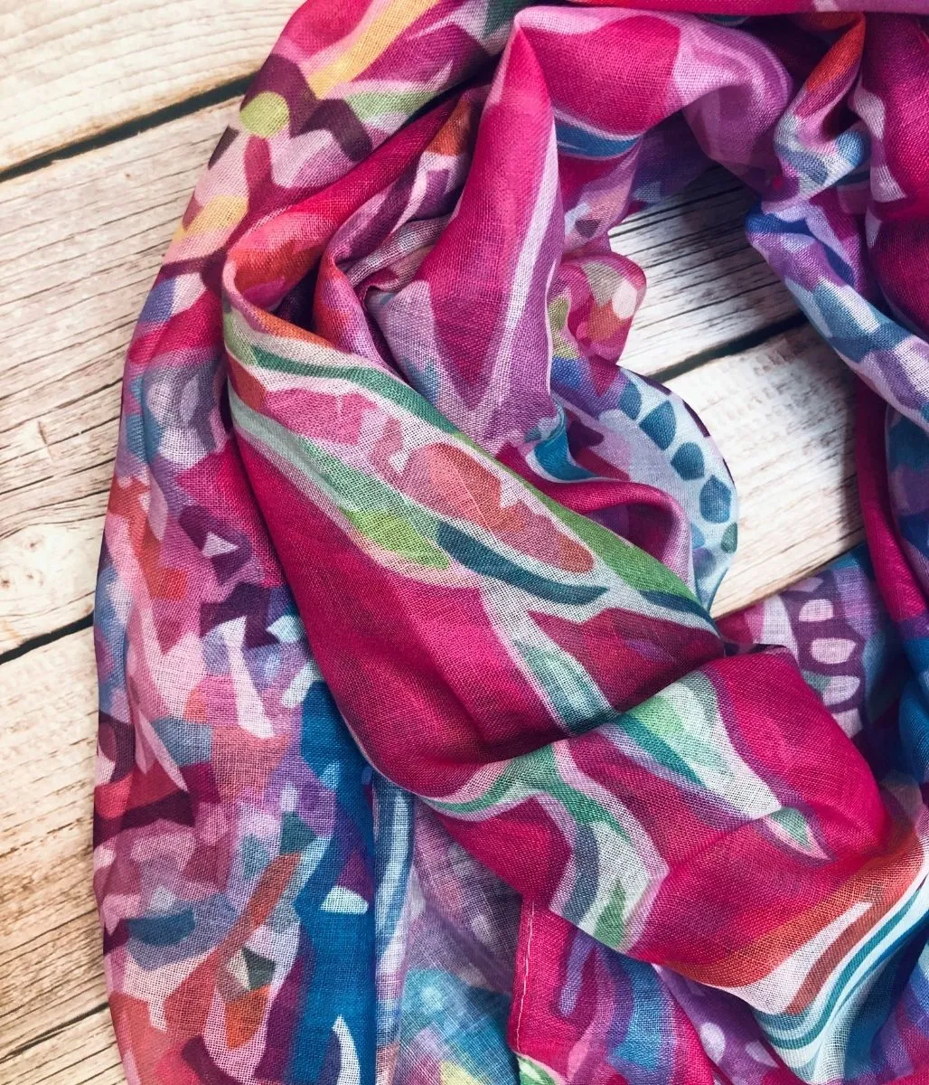 Coral Reef Print Scarf