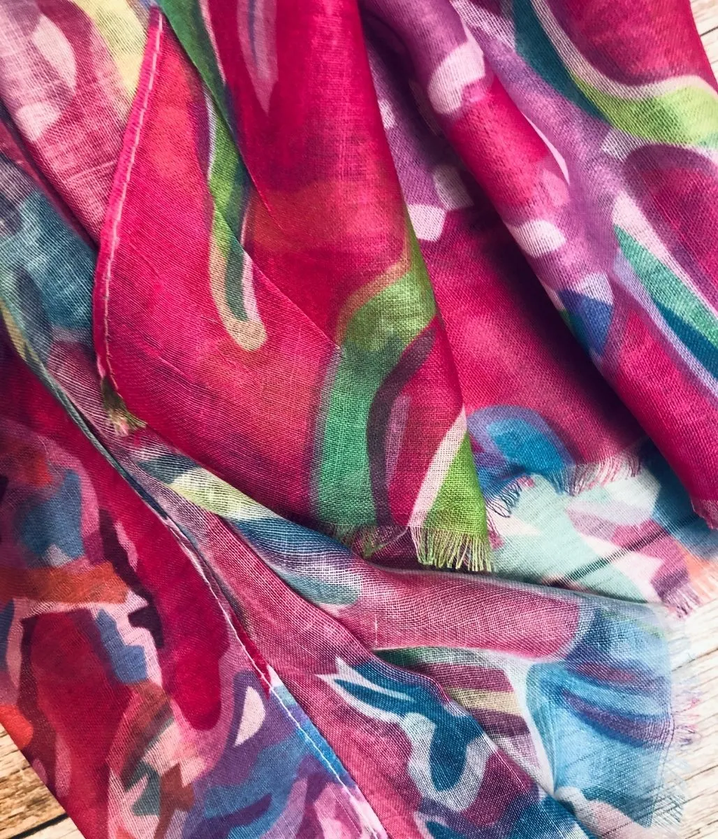 Coral Reef Print Scarf