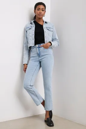 Cropped high waisted jeans