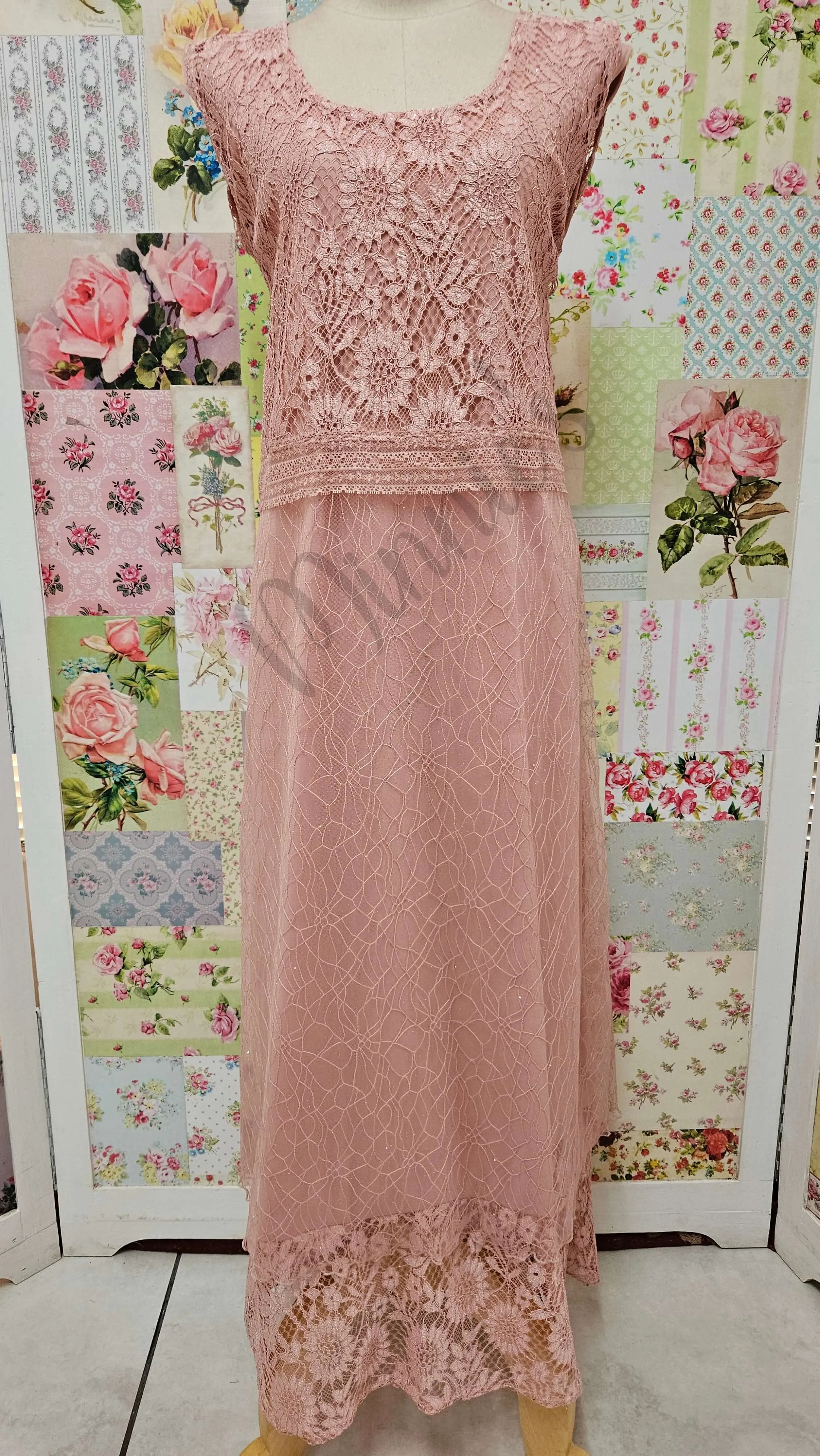 Dusty Pink Dress Set LR0606