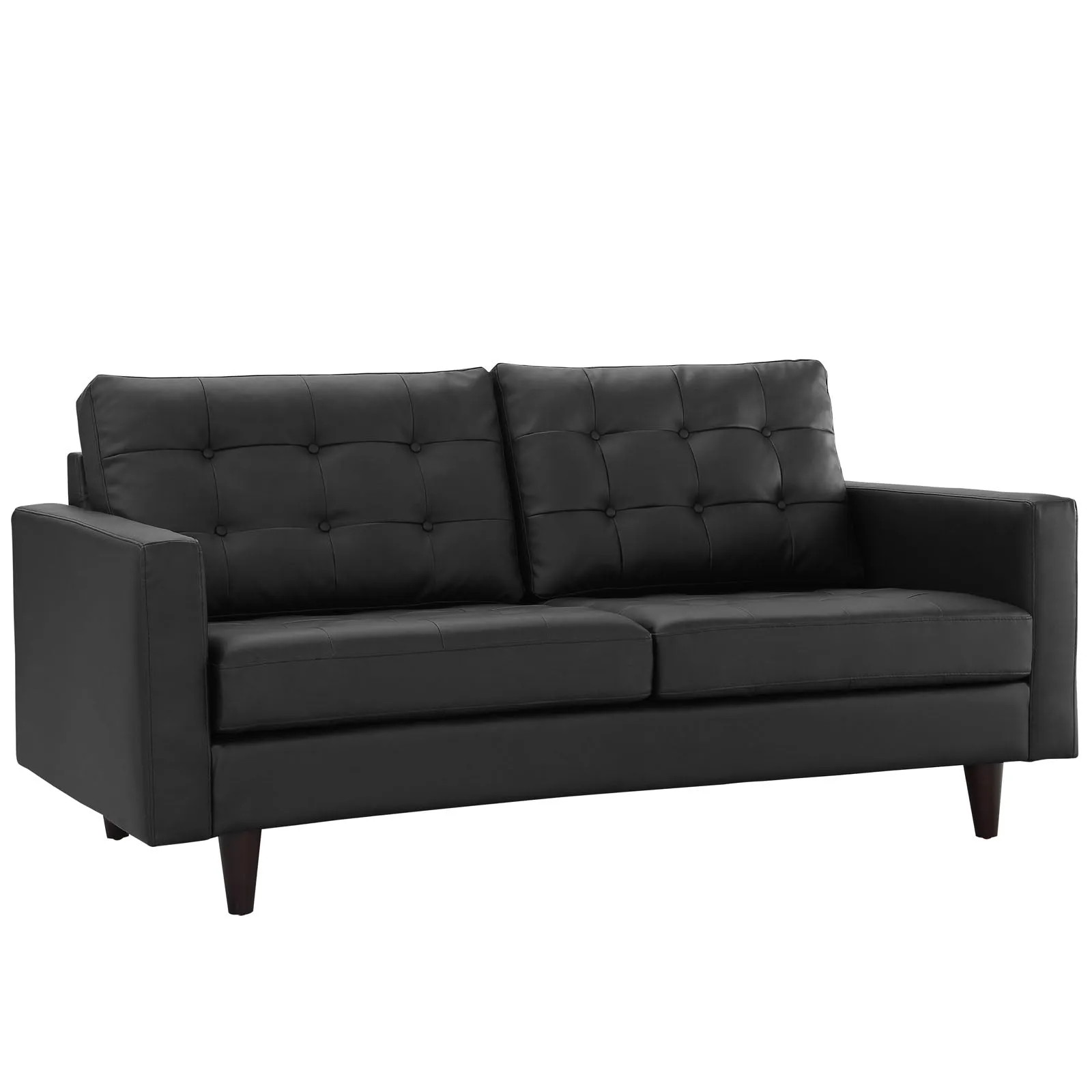 Empress Bonded Leather Loveseat