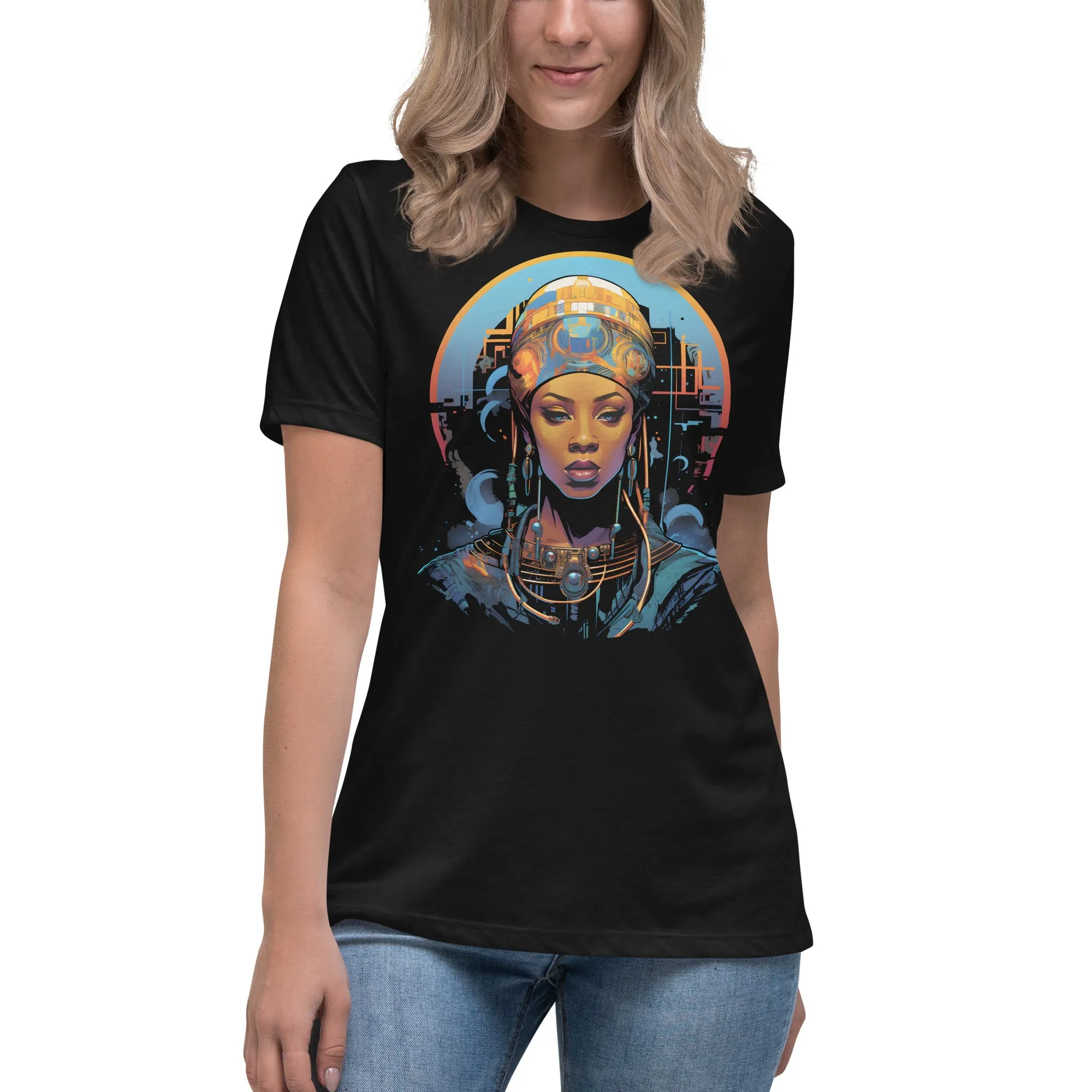 Express Your Cyber Punk Vibe with Women's Cyber Punk T-Shirts 003