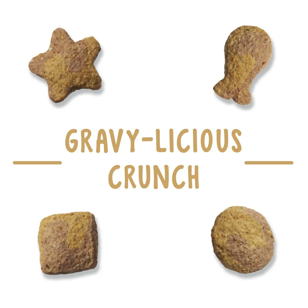 Friskies Party Mix Crunch Gravylicious Chicken & Gravy Flavors Cat Treats