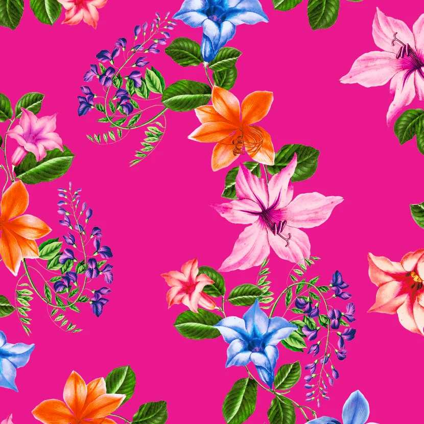 FS403 Fuchsia Floral