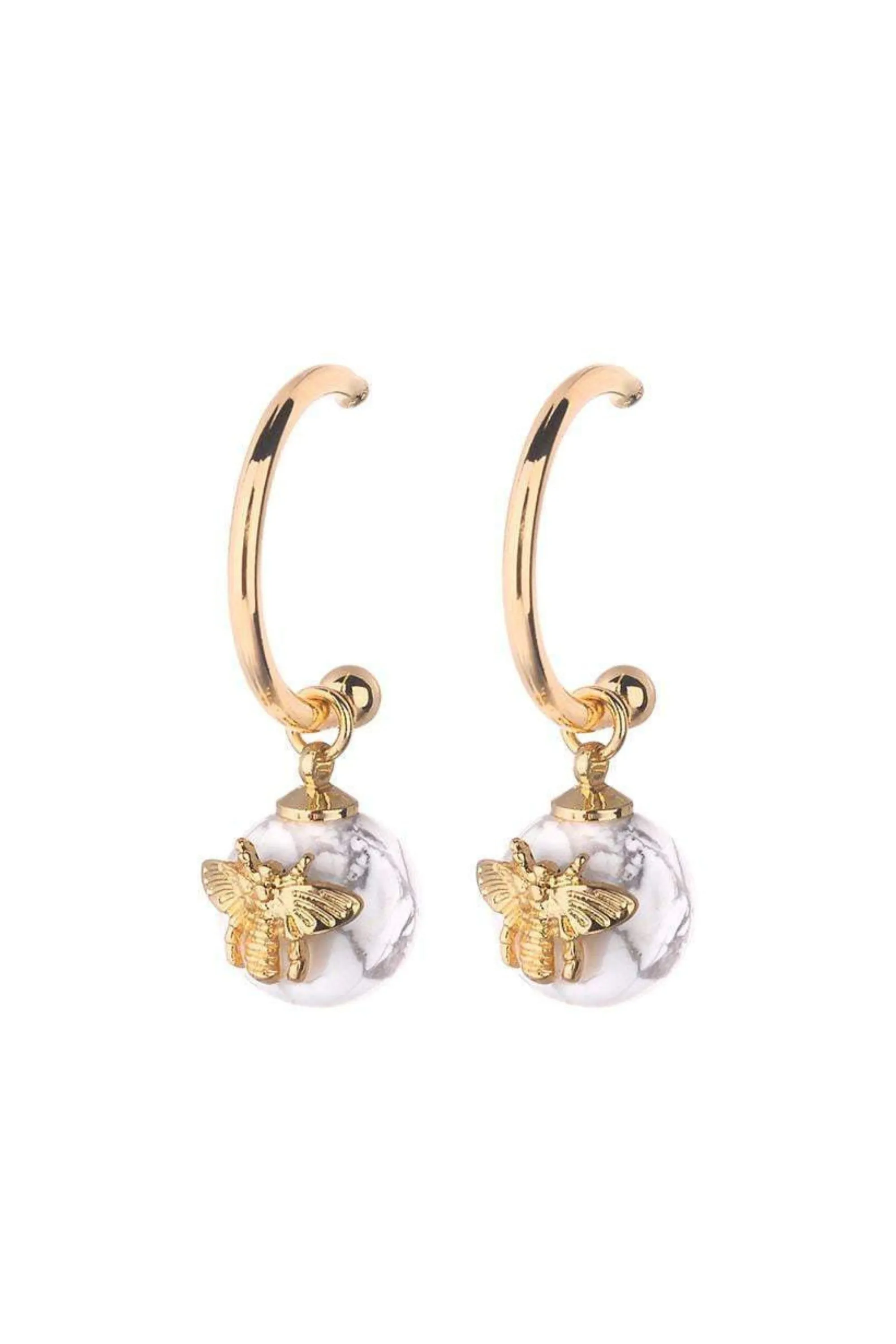 G and G Collective - GGLW Lorna Semi-precious Bee Earrings