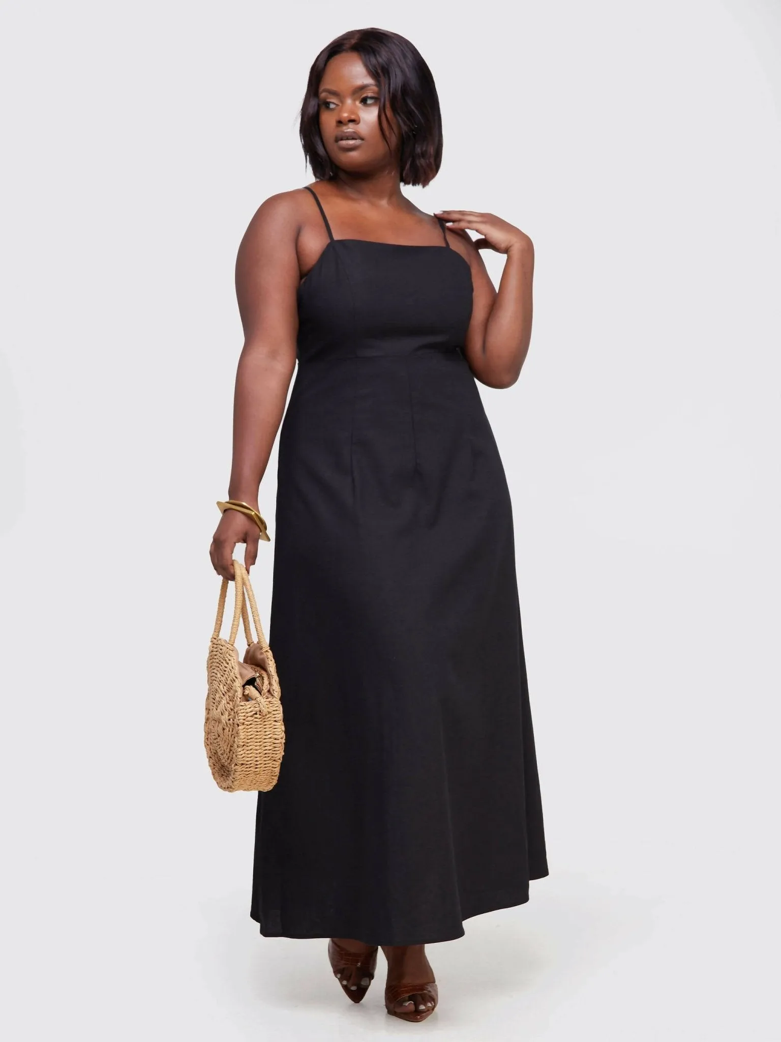 Hekaya Raven Maxi Dress - Black