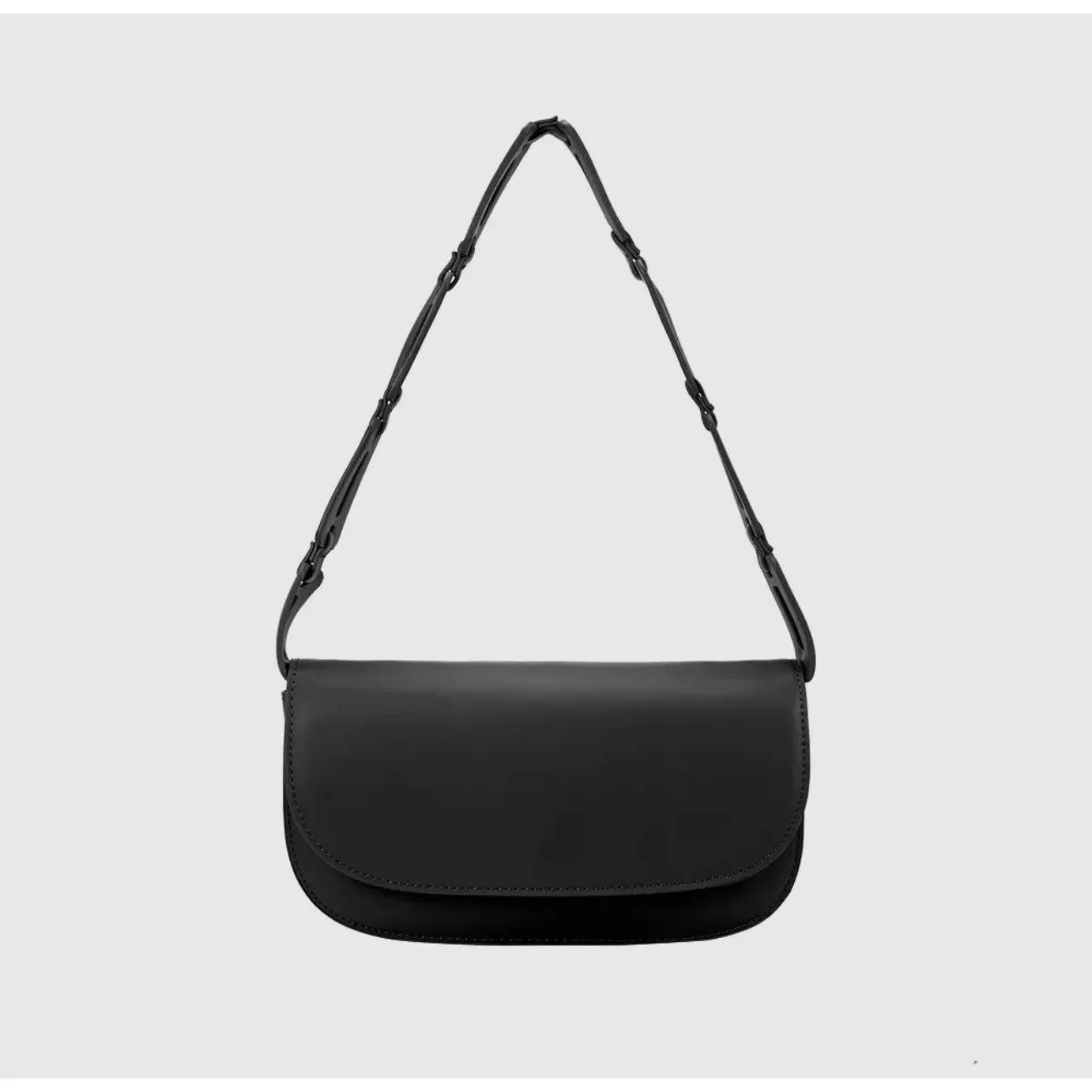 Inez Black Recycled Vegan Shoulder Bag