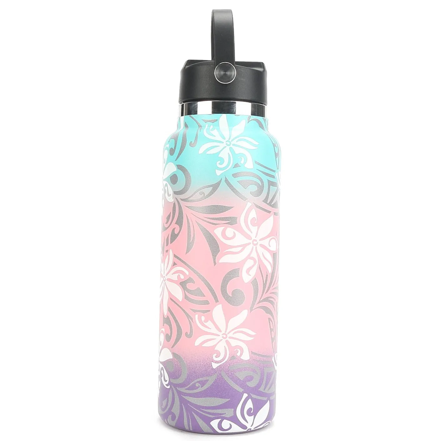 Insulated Water Bottle 40oz Tiare Infinity Aqua-Pink-Purple