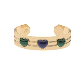 Jane Win - LOVE Set In Stone Heart Cuff