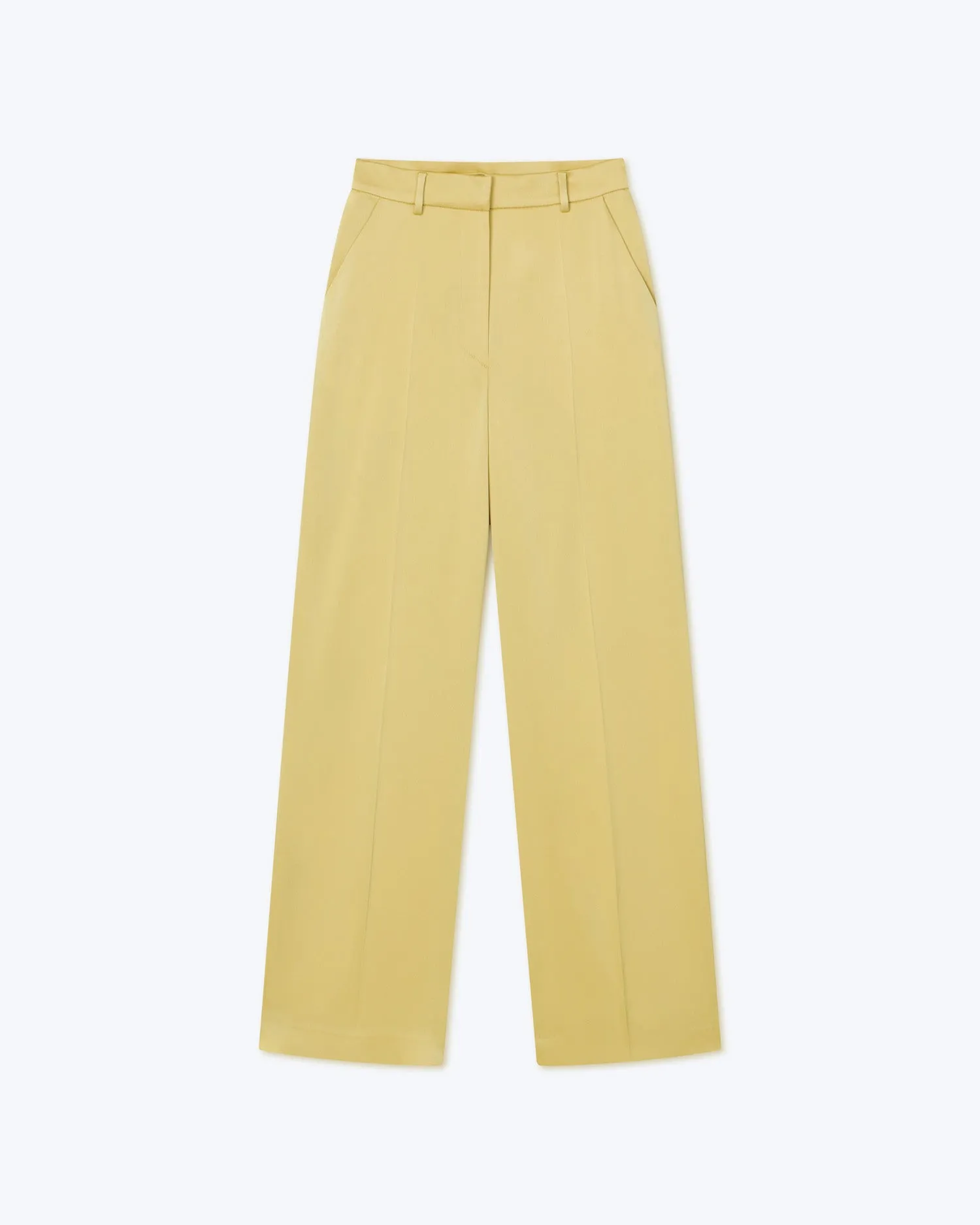 Kezia - Sale Slip Satin Pants - Yellow