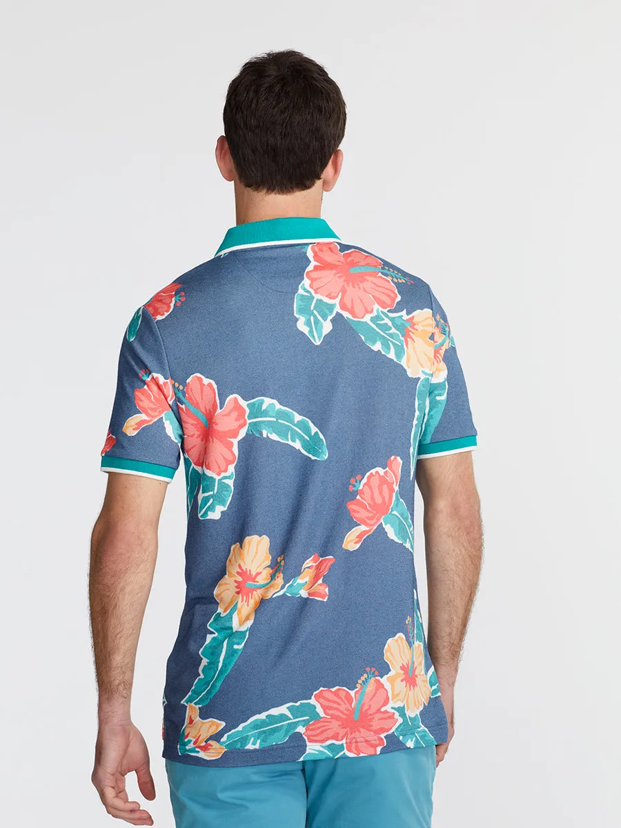 Knit Polo (Floral Reef)