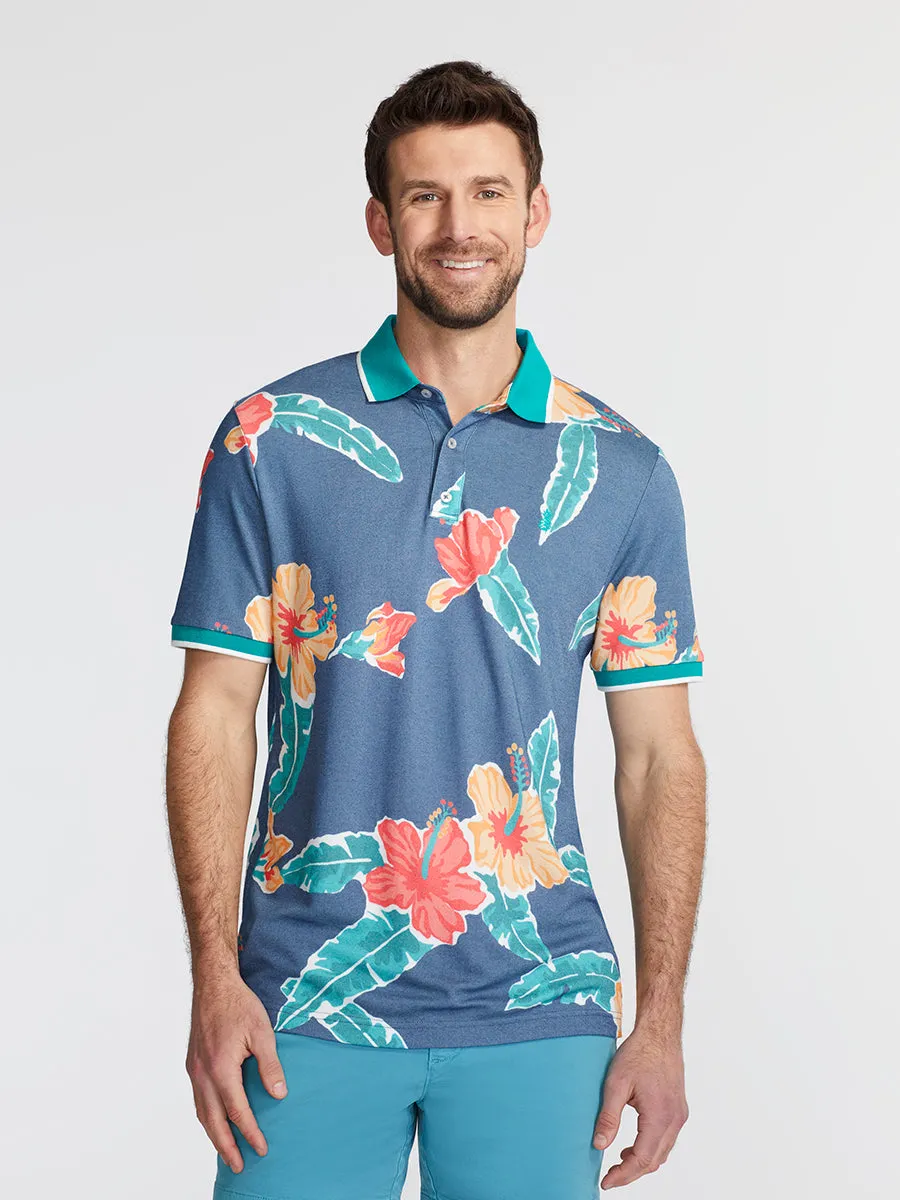 Knit Polo (Floral Reef)