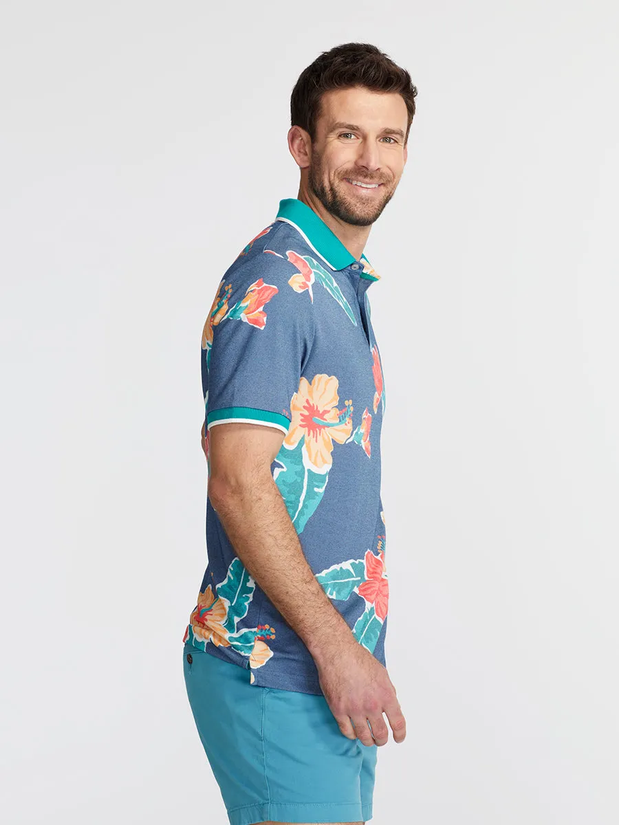 Knit Polo (Floral Reef)